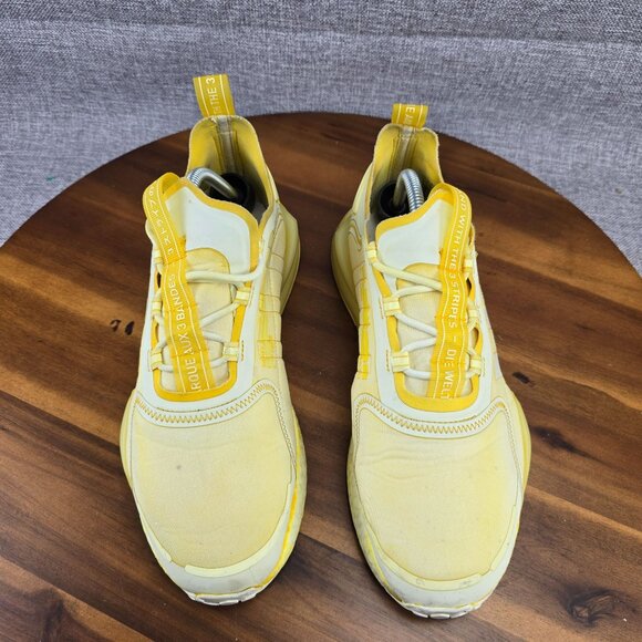 Adidas Nite‎ Jogger Yellow Sneakers Shoes Womens Size 10.5 - Picture 4 of 15
